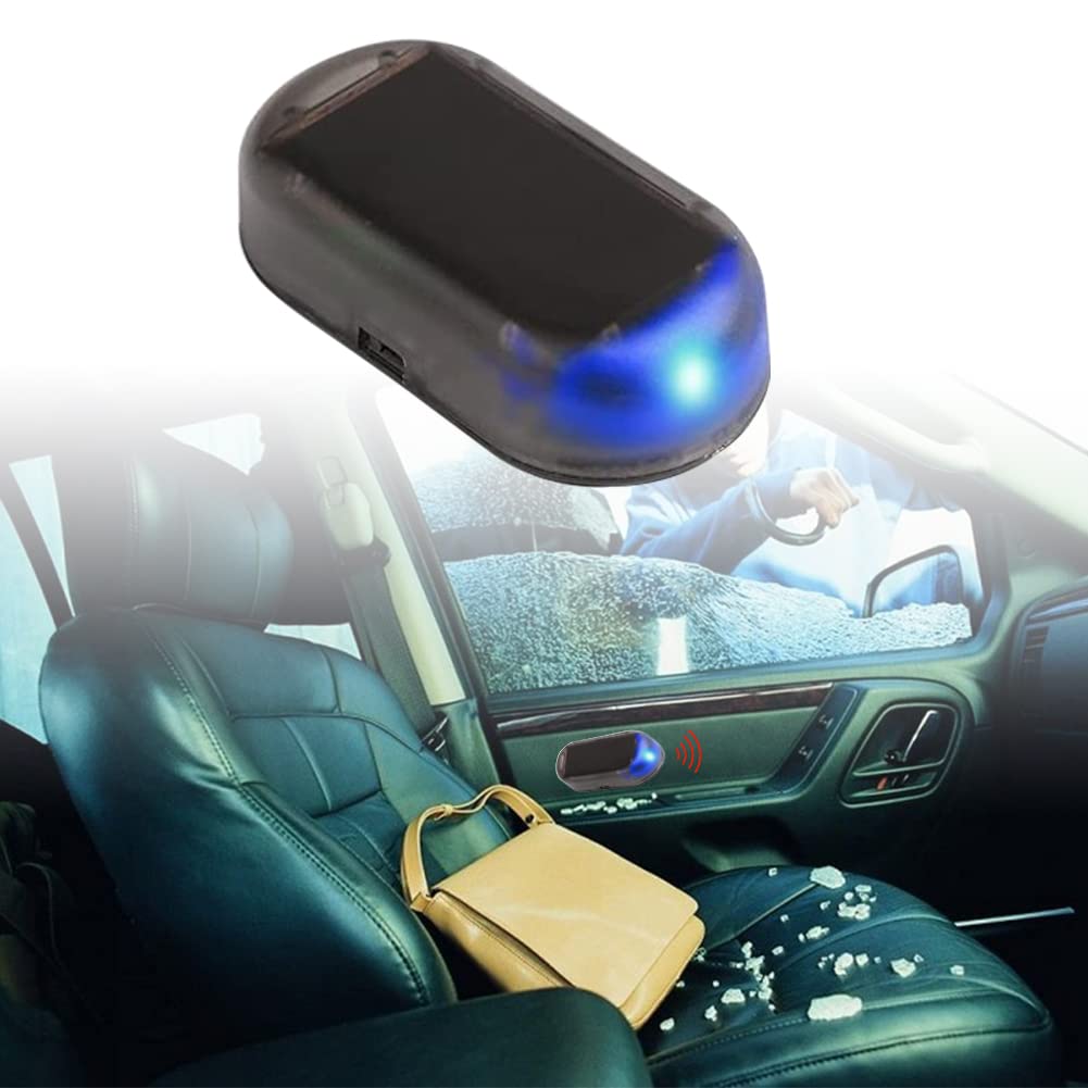 Solar-Powered LED Car Alarm Light - Anti-Theft Security Warning System with Motion Sensor for Vehicles | Perfect for Parking Lots, Garages & Nighttime Protection