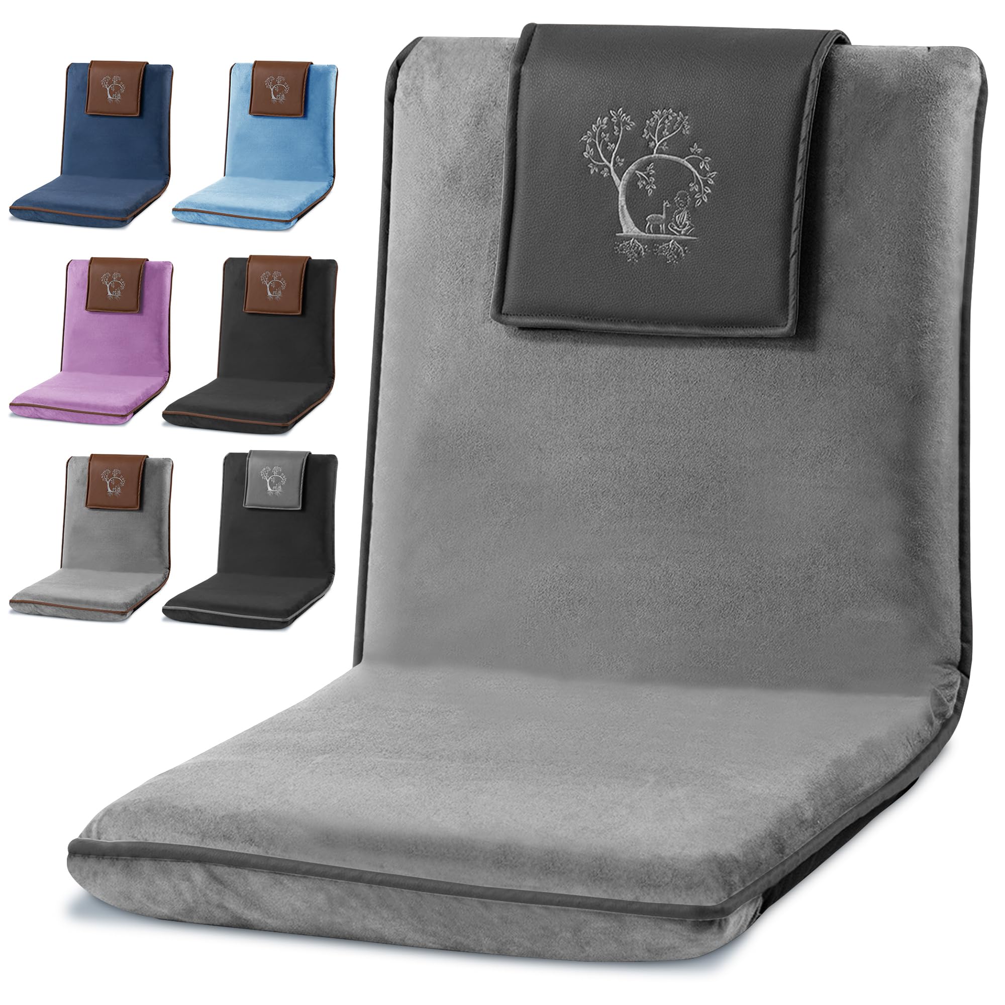Premium Japanese Meditation Floor Chair with Adjustable Backrest - Foldable & Ergonomic Design for Yoga, Gaming, and Relaxation - Perfect for Home Meditation, Office Seating, and Zen Spaces
