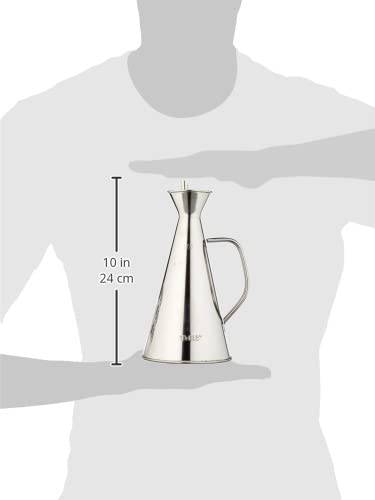 Ibili Stainless Steel Oil Can 500ml - Silver Kitchen Oil Dispenser for Cooking, Frying & Baking - Perfect for Restaurants, Home Kitchens & Outdoor BBQs