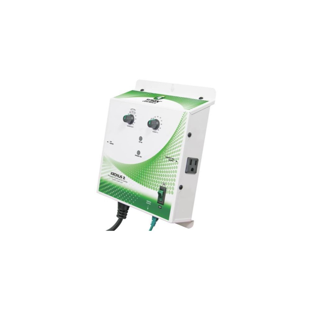 Titan Controls Kronus 2 Digital Temperature and Humidity Controller 120V - Perfect for Grow Tents, Greenhouses, and Indoor Gardening