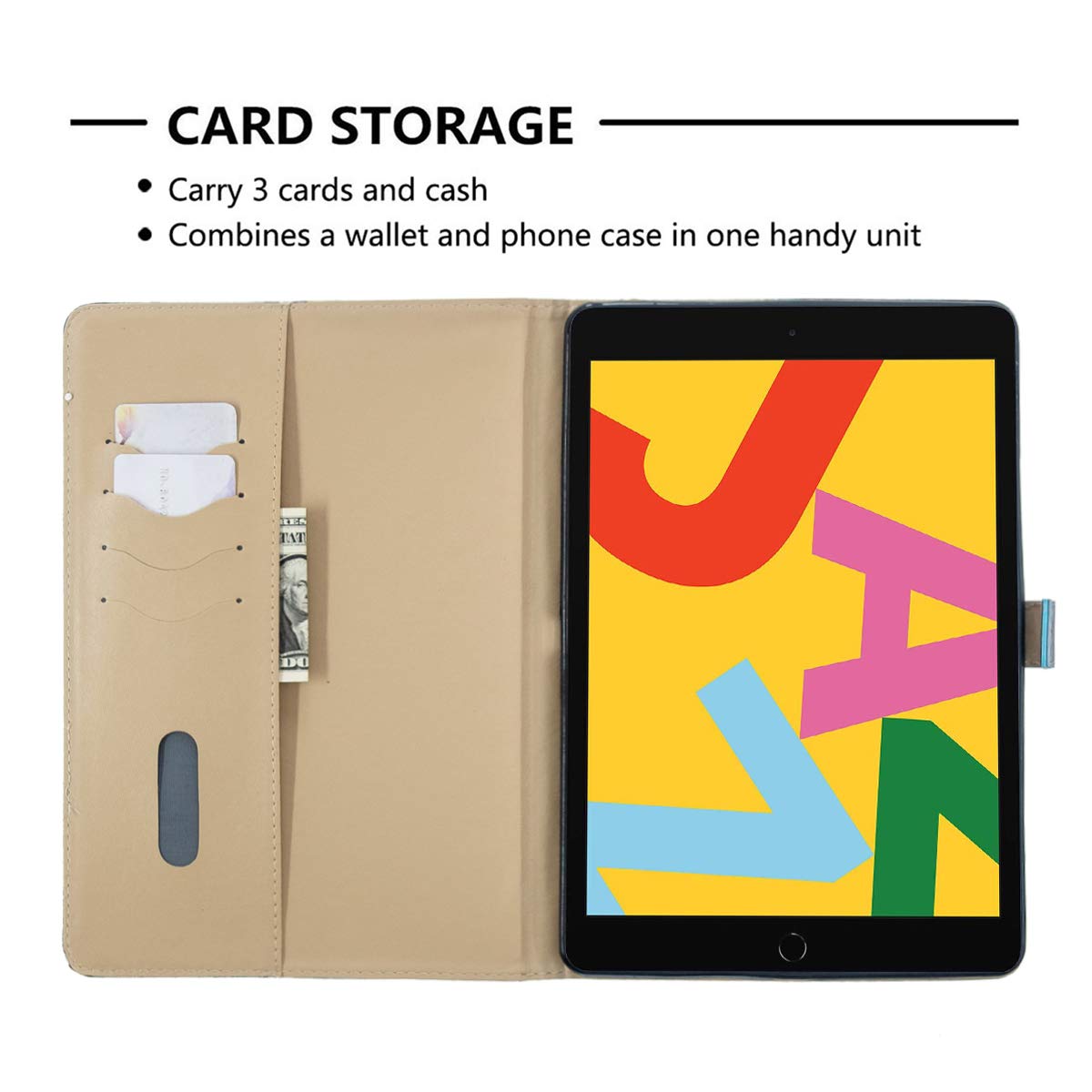GSFY Magnetic Smart Cover Case for iPad 7th Gen 10.2