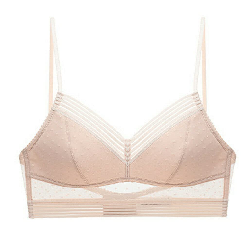 Starry Lace Wireless Push Up Bra - Low Back U-Shaped Lifting Bra for Women, Comfortable & Sexy Deep U Back Design for Evening Wear, Date Night & Special Occasions