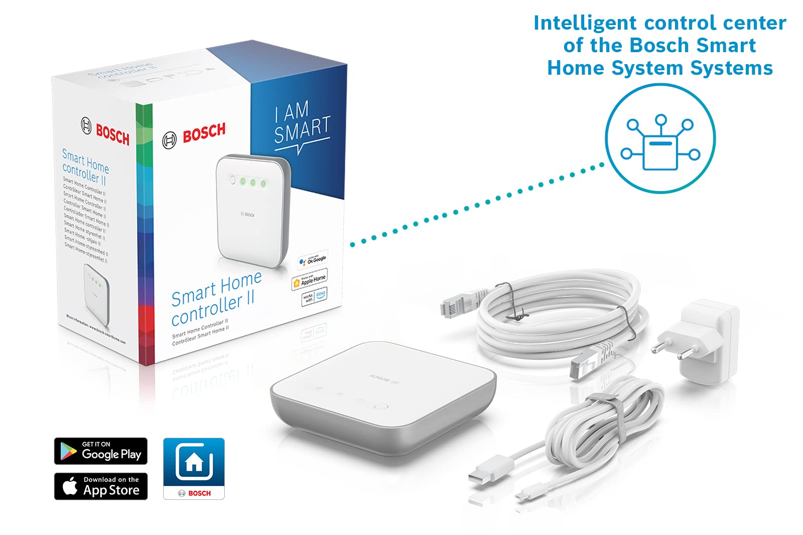 Bosch Smart Home Controller II - Gateway for Bosch Smart Home System, Smart Hub | Control Lights, Thermostats & Security Devices