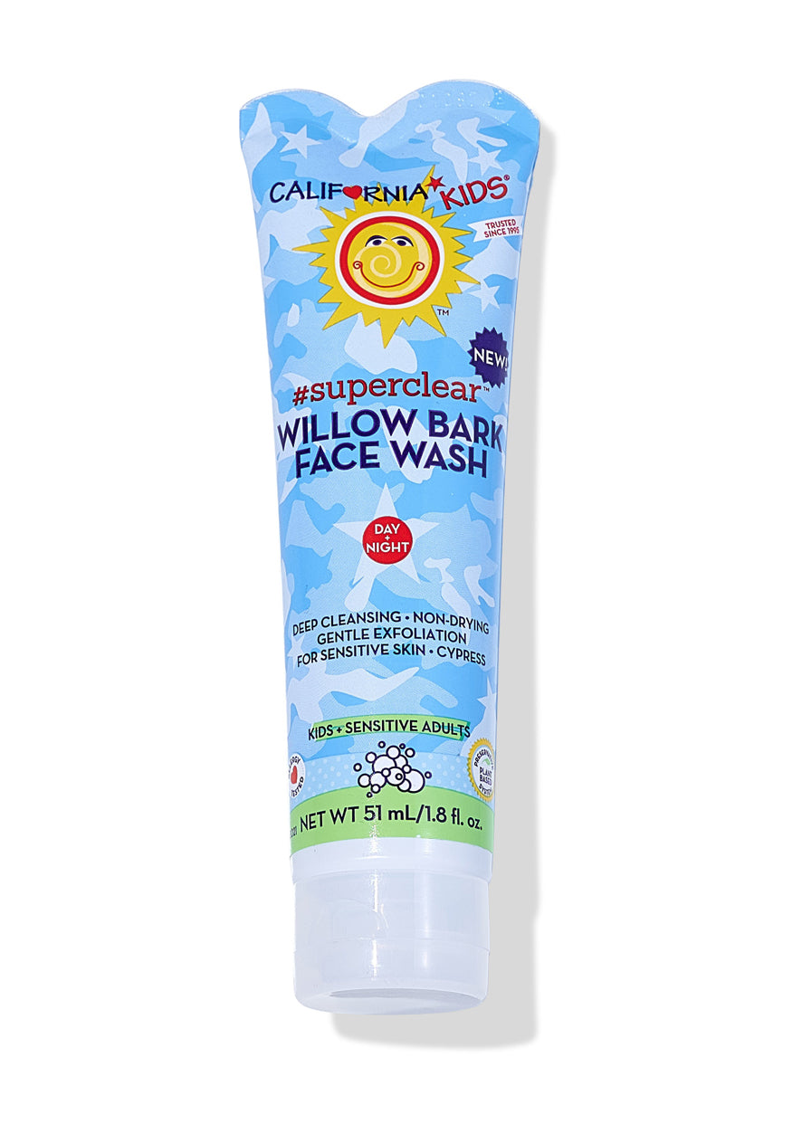 California Kids® #SuperClear™ Gentle Face Wash for Kids - Hypoallergenic & Tear-Free Cleanser for Sensitive Skin - Perfect for Daily Use & Travel
