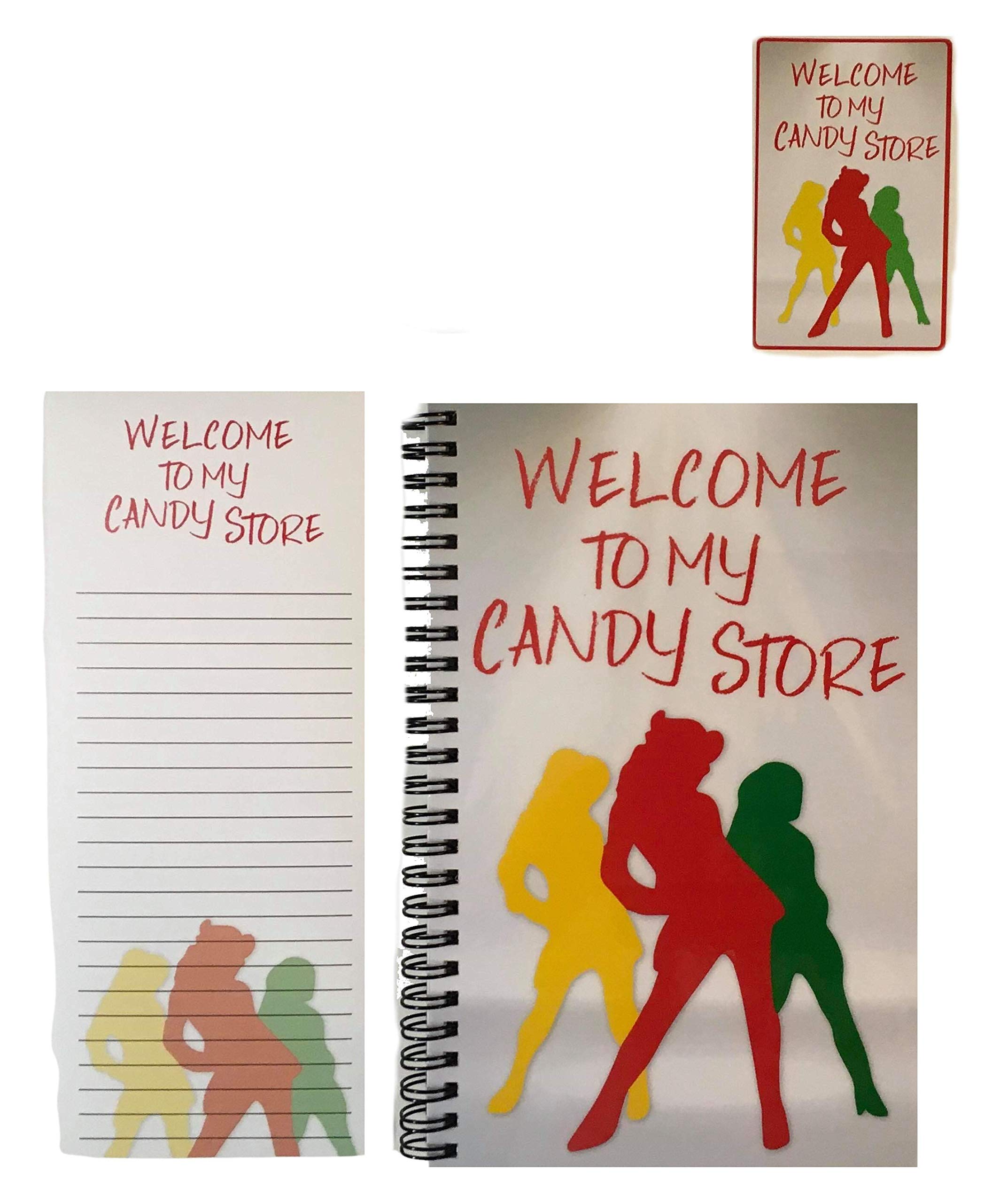 Heathers Musical 'Welcome To My Candy Store' Stationery Set - 3 Piece Notepad, Journal & Stickers for Fans, Writing & Collecting | Perfect for Theater Lovers, Gift Ideas & DIY Scrapbooking