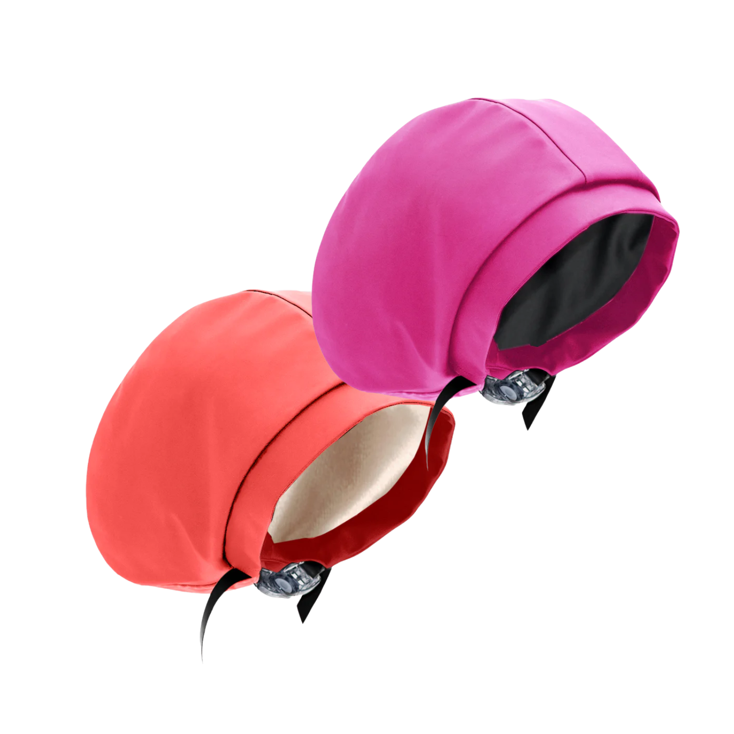 Hairbrella Satin Lined Waterproof Swim Cap - Adjustable Silicone Swimming Cap for Women & Men (2 Pack) - Perfect for Pool, Beach & Water Aerobics