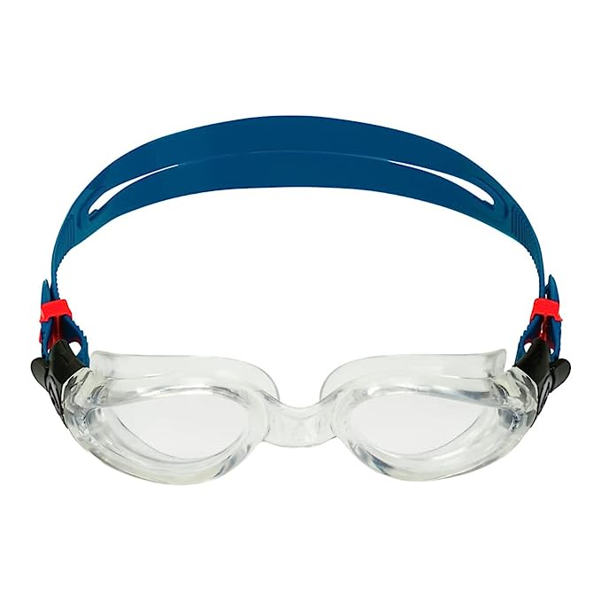Aqua Sphere Kaiman Clear Lens Swimming Goggles for Adults - Clear Petrol - Perfect for Pool, Open Water & Triathlon Training