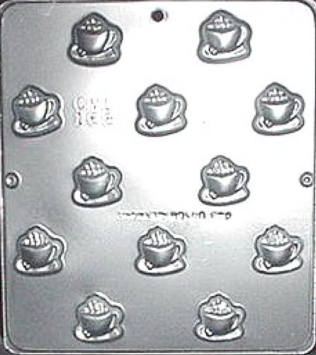 Premium Coffee Cup and Saucer Chocolate Candy Mold - 168 Cavity Silicone Baking Mold for DIY Candy Making, Chocolate Treats, Desserts - Perfect for Holidays, Parties, and Gift Giving