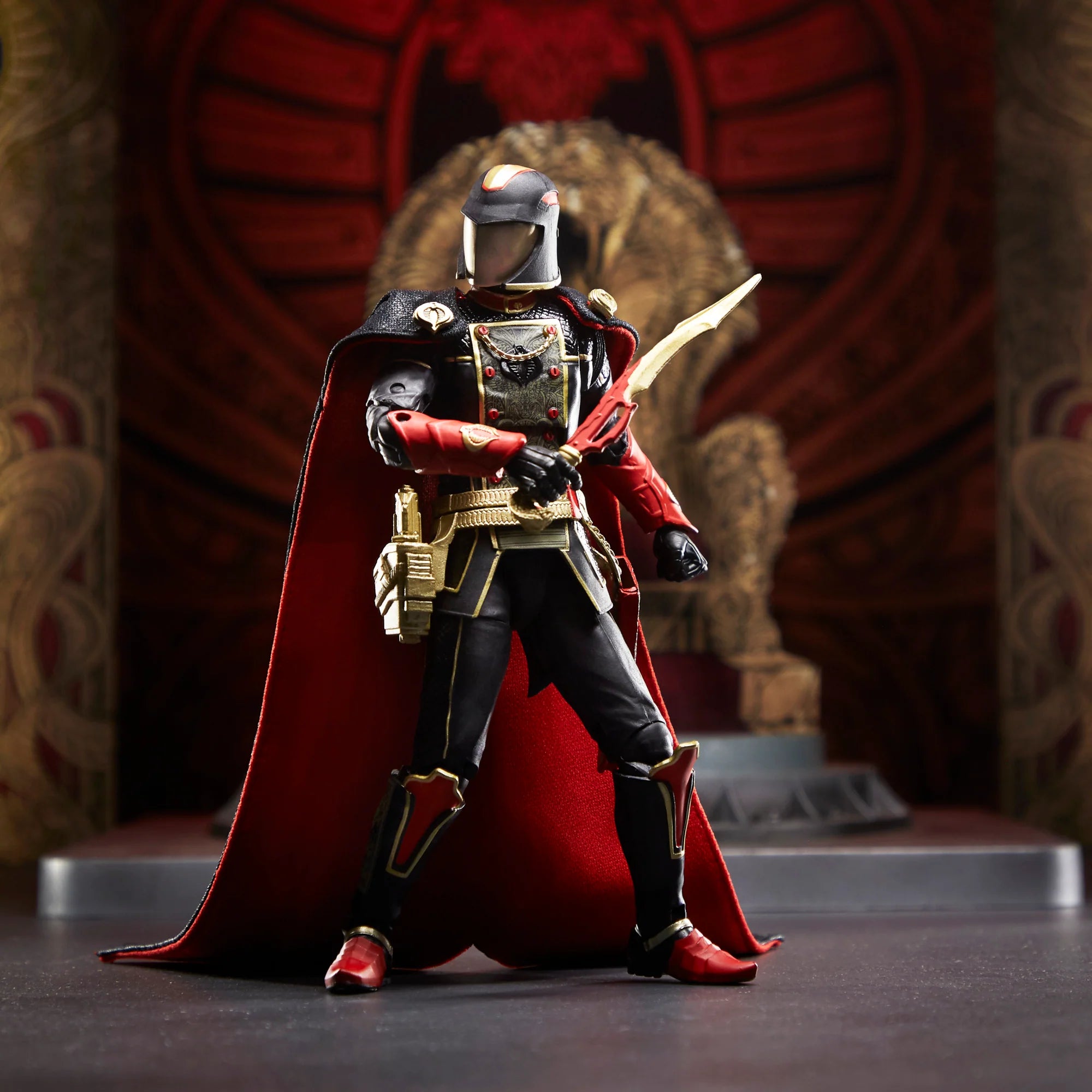 G.I. Joe Classified Series Snake Supreme Cobra Commander Action Figure - Premium Collectible Toy for Display & Play - Perfect for Fans, Collectors & Gift Giving