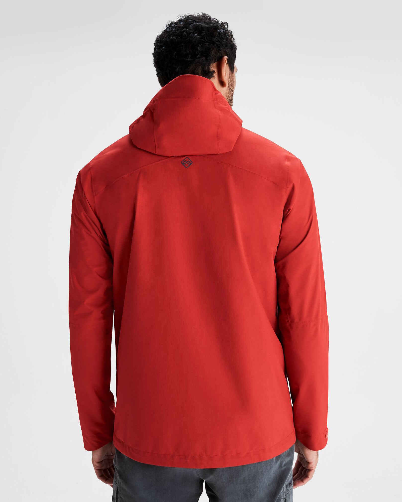 Men's Waterproof Trailhead Stretch 2.5 Layer Rain Jacket - Spicy Chilli Pepper Color - Lightweight Hiking & Outdoor Raincoat for Camping, Backpacking and Mountain Climbing