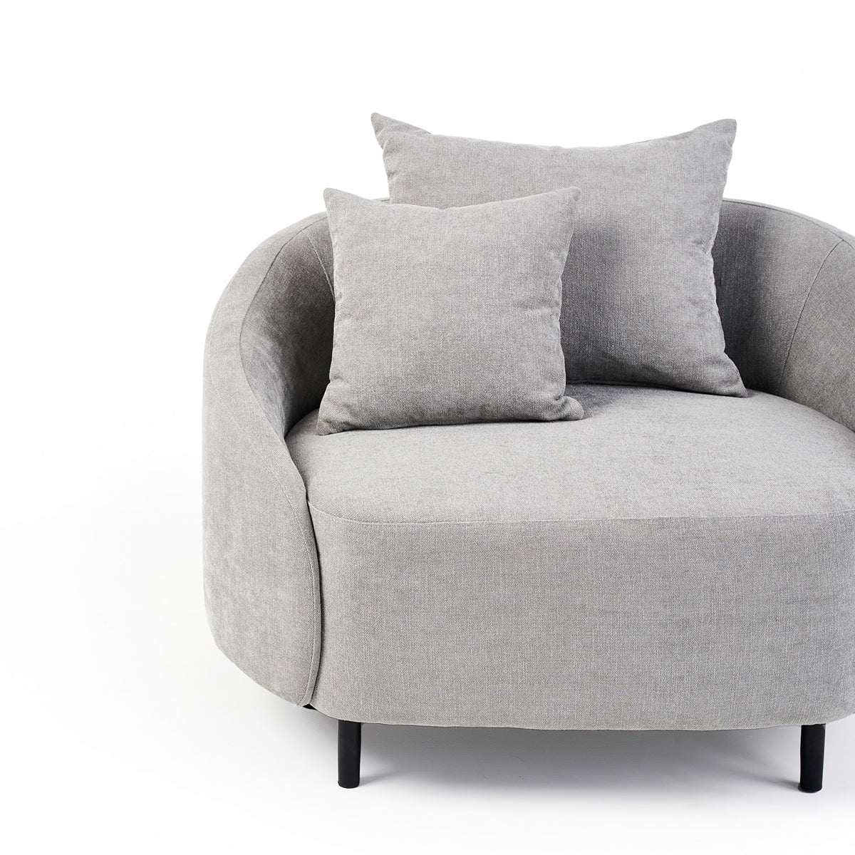 M Co Living Freya Armchair - Modern Accent Chair for Living Room, Bedroom & Office - Comfortable Upholstered Lounge Chair with Wooden Legs - Perfect for Reading, Relaxing & Home Decor