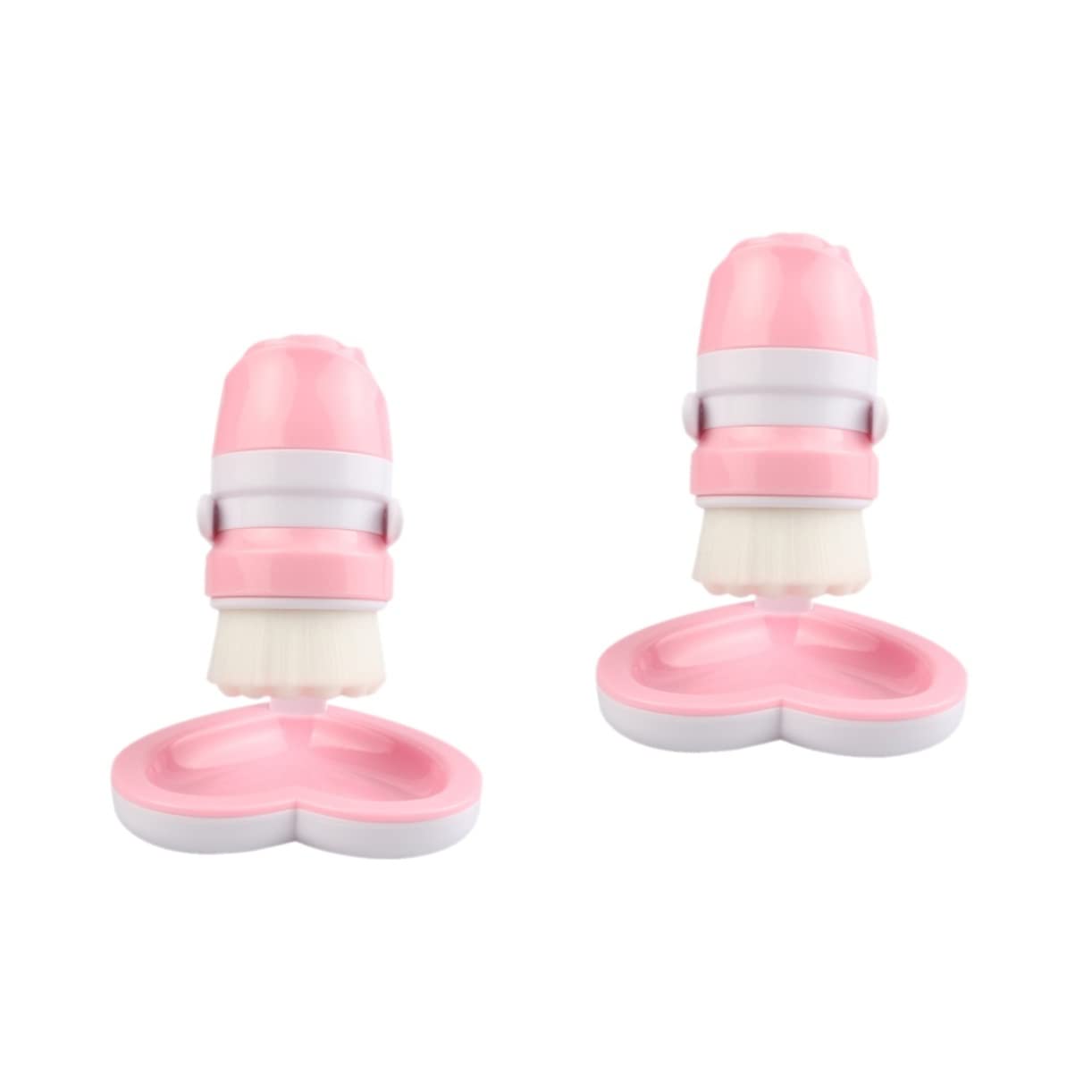 FOMIYES 2 Pack Silicone Face Exfoliator Brush - Gentle Facial Cleansing Brush for Women, Reusable Face Scrubber for Deep Pore Cleansing & Skin Exfoliation - Perfect for Daily Skincare Routine & Makeup Removal