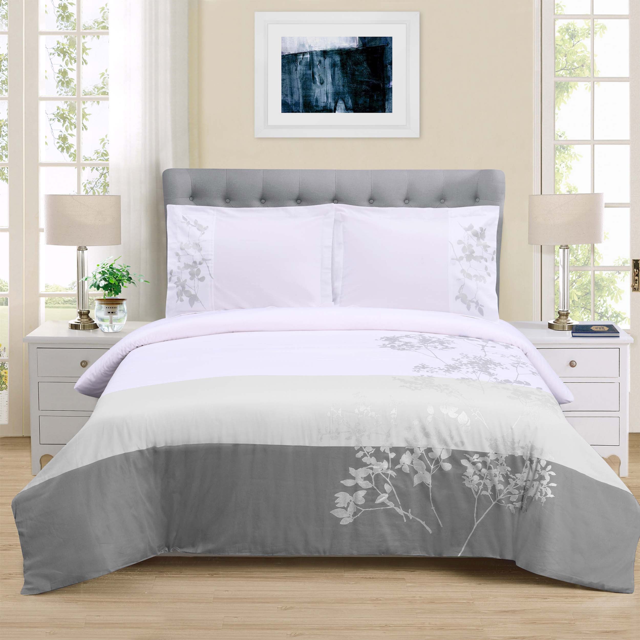 Premium Sydney Cotton Floral Duvet Cover Set - Soft Queen Size Bedding with Matching Pillowcases - Perfect for Master Bedroom, Guest Room & Cozy Home Decor