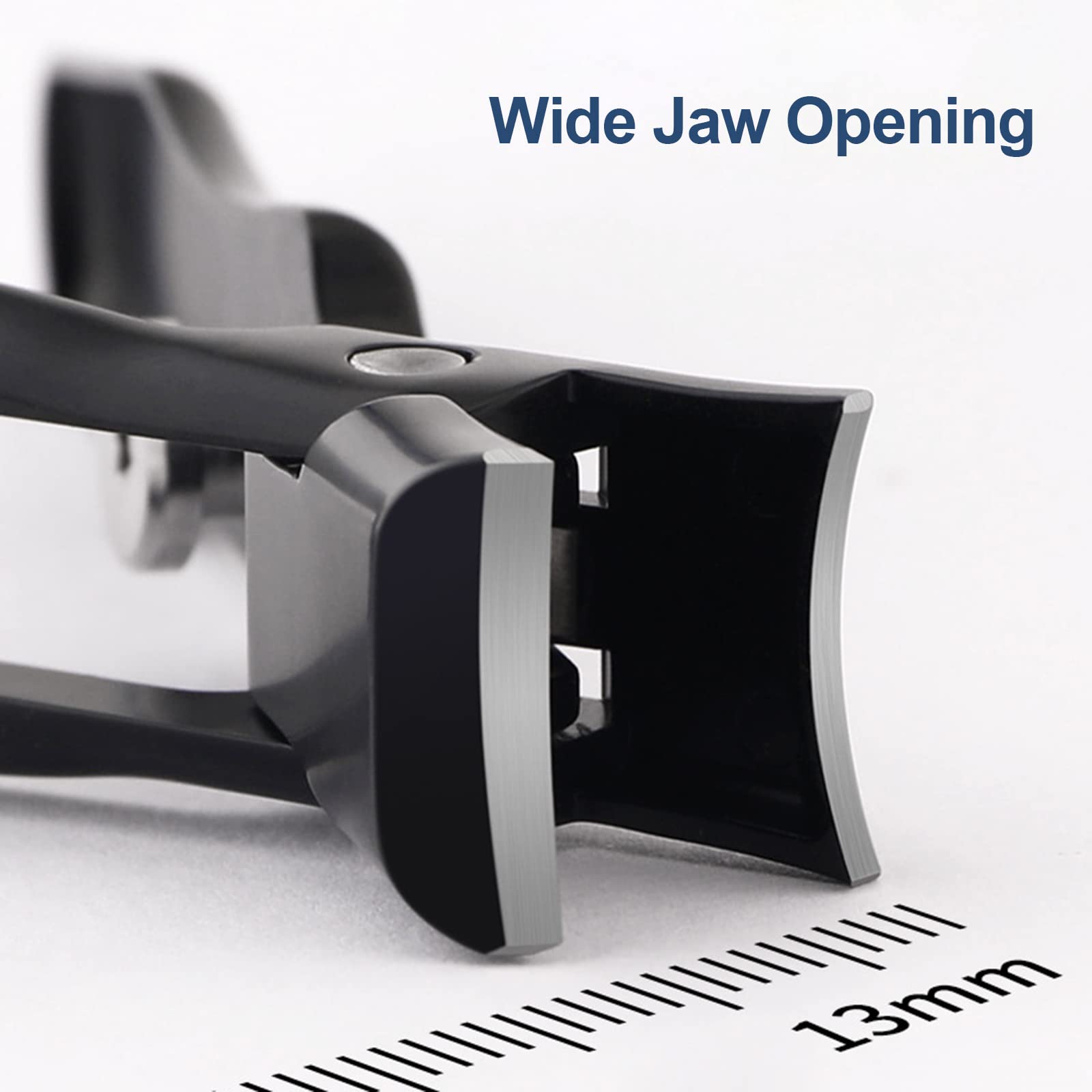 Premium Stainless Steel Nail Clipper for Thick Nails - Wide Jaw Ergonomic Toenail & Fingernail Trimmer with Catcher & Splash-Proof Design - Perfect for Seniors, Diabetics & Home Grooming Kits