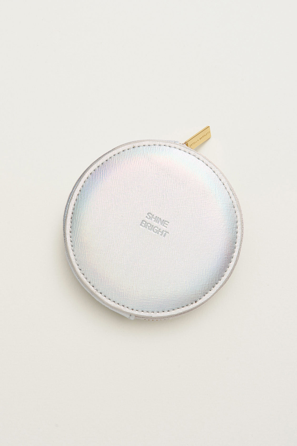 Shine Bright Circle Coin Purse - Stylish Metallic Wallet for Women - Perfect for Parties, Travel & Everyday Use