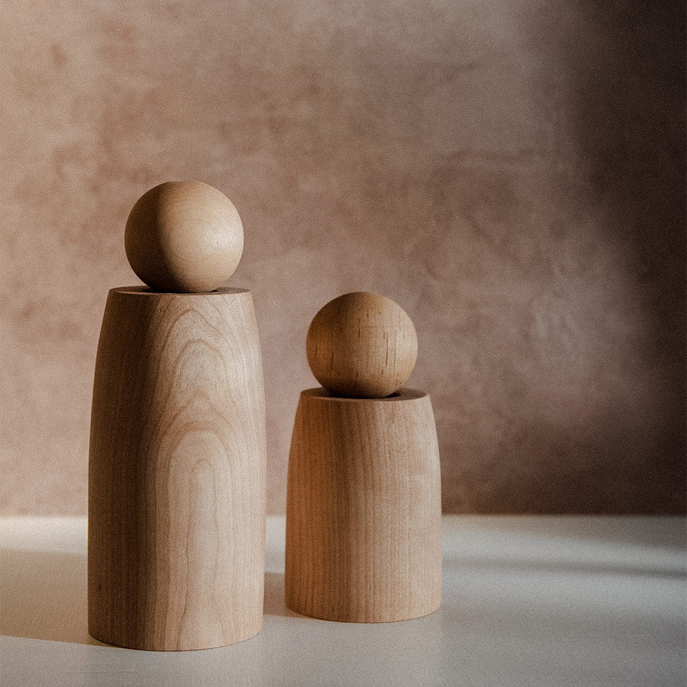 Premium Handcrafted Maple Wood Pepper Grinder - Adjustable Coarseness for Freshly Ground Spices - Perfect for Kitchen, Dining Table & Gourmet Cooking