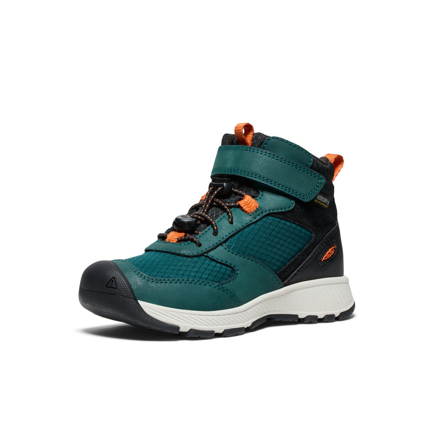 Waterproof Kids' Boots - Little Skua Rain Boots for Boys & Girls | Ponderosa Pine/Gold Flame | Perfect for Puddles, Rainy Days & Outdoor Play