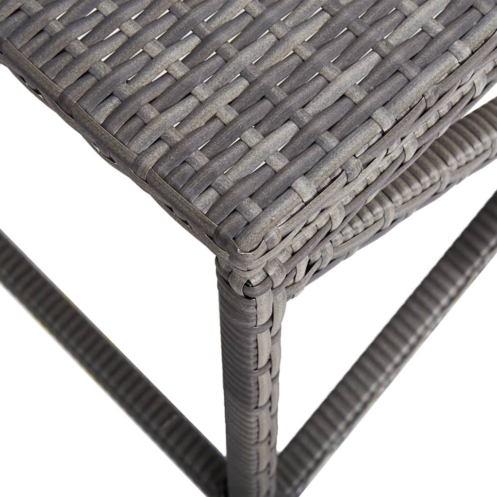 Poly Rattan Outdoor Garden Bench - 31.5