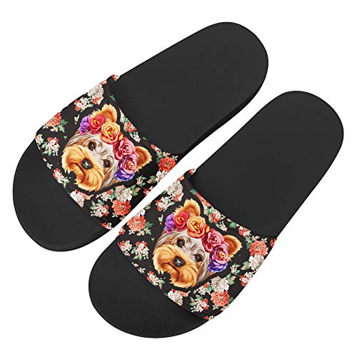 Biyejit Slides Sandals - Non-Slip Summer House Slippers for Women & Men, Couples Indoor Outdoor Slip-On Flip Flops | Comfortable for Beach, Poolside, and Home Use