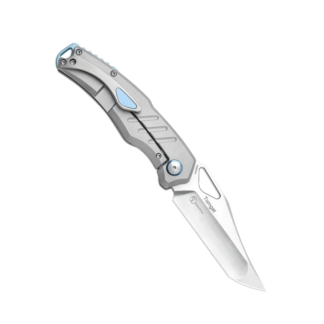 Kizer Ki3625A1 Torngat EDC Pocket Knife - S35VN Stainless Steel Satin Blade & Stonewashed Titanium Handle - Perfect for Camping, Hiking, and Outdoor Survival Gear
