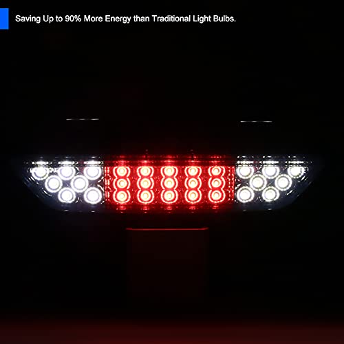 Spec-D Tuning Smoke Lens LED 4th Brake Light Bar - Compatible with 2015-2018 Ford Mustang (Left & Right Pair) | High Visibility Safety Upgrade for Night Driving & Car Shows