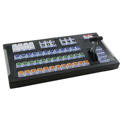 X-Keys 124 T-Bar Keyboard with Video Switcher Key Set Bundle - Professional Studio Control Panel for Live Streaming & Broadcast Production