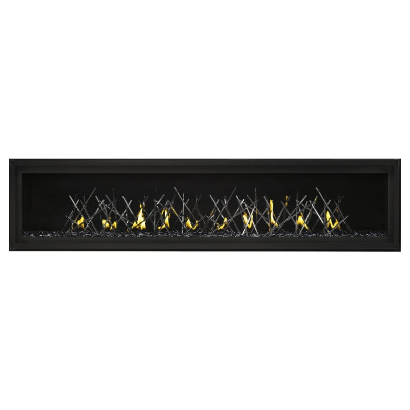 Napoleon Luxuria 74 Linear Direct Vent Gas Fireplace - LVX74NX | Modern Home Heating Solution for Living Rooms & Patios