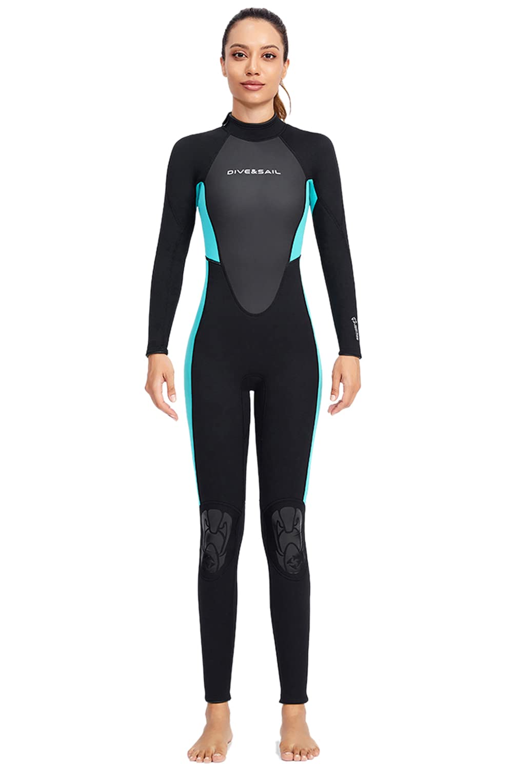 3mm Neoprene Wetsuit for Men & Women - Long Sleeve One-Piece Diving Suit with Thermal Protection | Perfect for Surfing, Swimming & Water Sports | UV Sun Protective Swimwear