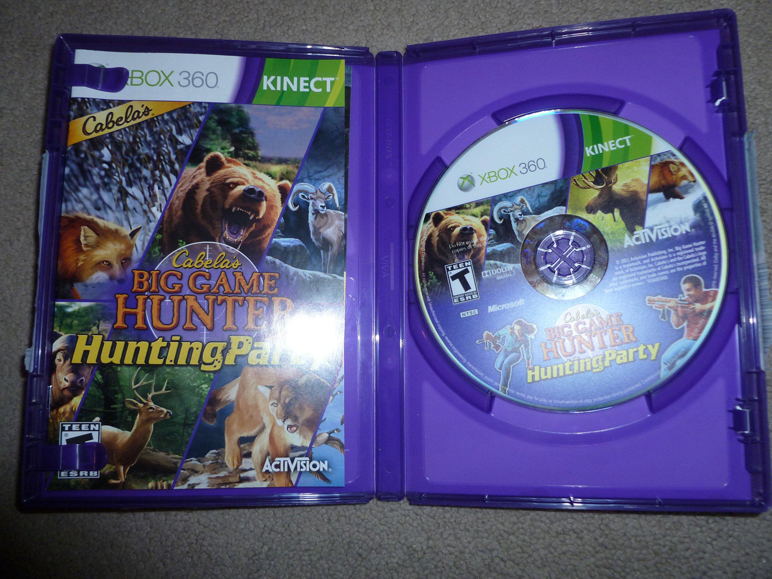 Cabela's Big Game Hunter: Hunting Party XBOX 360 Kinect Video Game - Hunting Simulation for Family & Friends | Perfect for Game Nights & Outdoor Adventure Enthusiasts