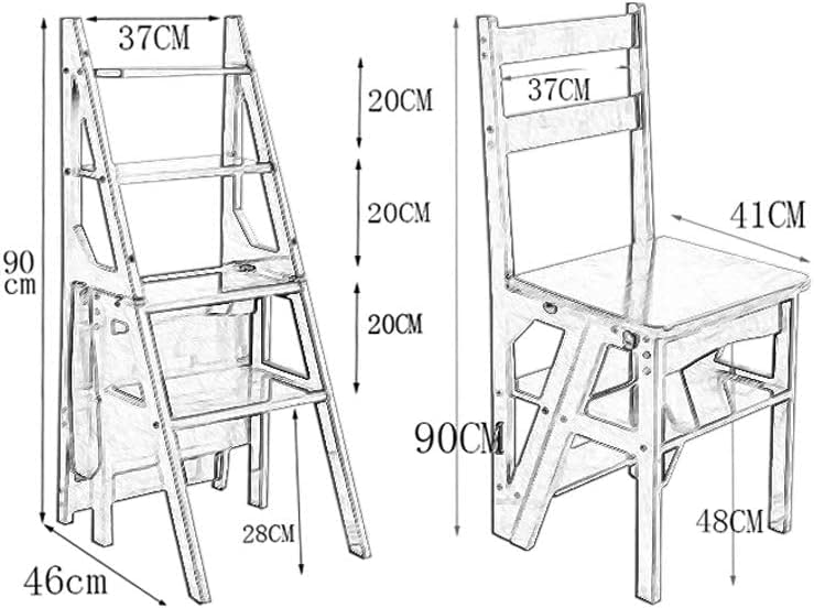 Foldable Bamboo Step Stool Ladder - Multifunctional Lightweight Stool Chair for Kids & Adults, Perfect for Kitchen, Bathroom, and Home Organization (Color: Natural)