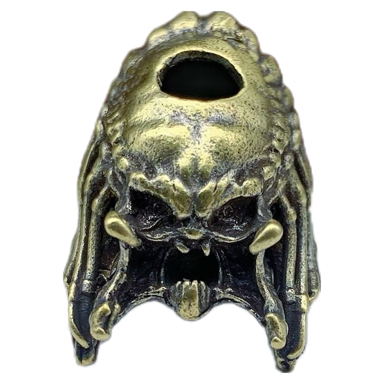 Vintage Brass Alien EDC Beads - DIY Paracord Keychain Accessories for Outdoor Survival, Tactical Gear & Everyday Carry (EDC) | Perfect for Camping, Hiking, Backpacking & Key Organization