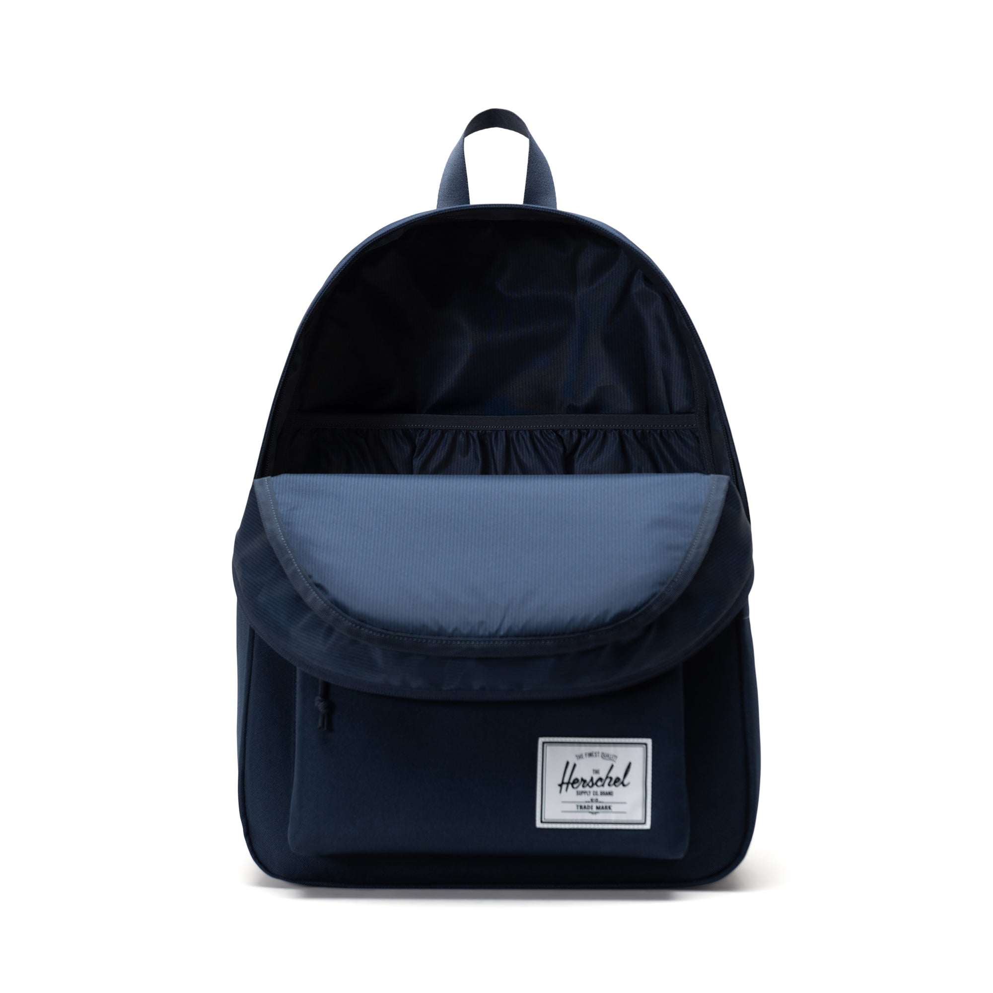 Herschel Supply Co. Navy XL Classic Backpack - Water-Resistant Laptop Backpack for Men & Women, Travel, Work & School (17-Inch Laptop Compatible) - Perfect for Commuting, College & Business Trips