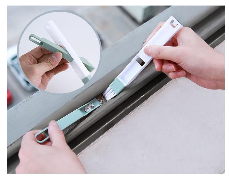 6pcs Magic Window Track Cleaner Set - for Door & Window Groove Cleaning - Home & Office Use