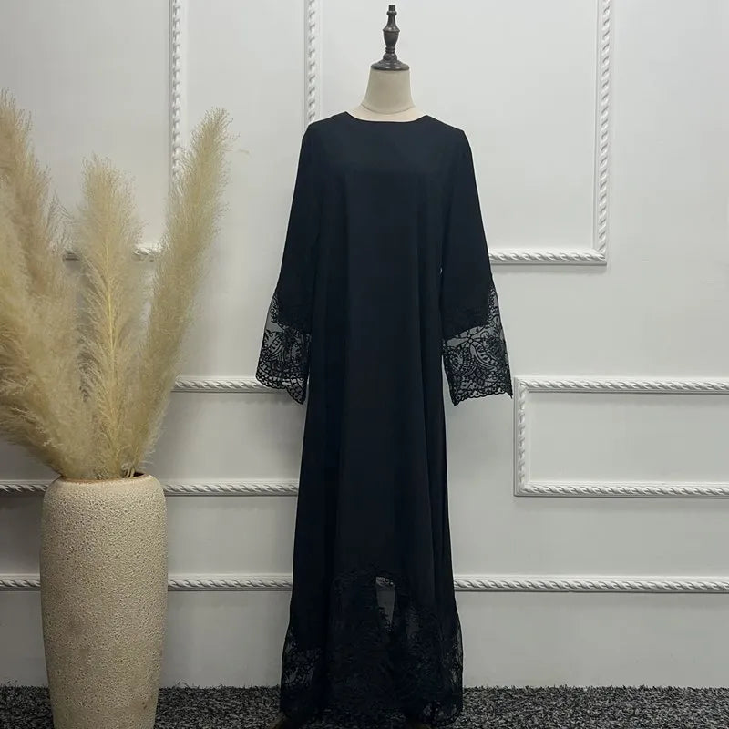 Elegant Eid Ramadan Wedding Abaya Dress with Embroidery - Perfect for Islamic Festivals, Ceremonies & Special Occasions