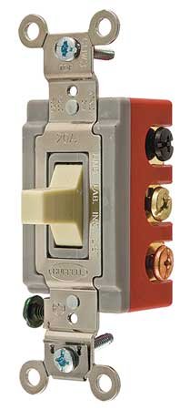 20A Ivory 2-Pole Toggle Wall Switch - Heavy Duty Electrical Switch for Home, Office & Commercial Use