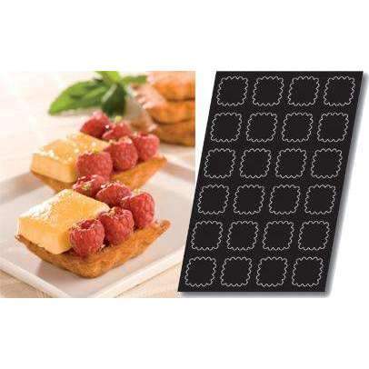 Fluted Square Tartlet Silicone Mold - Non-Stick Baking Pan for Mini Pies, Quiches & Desserts | Perfect for Holiday Baking, Party Treats & French Pastries