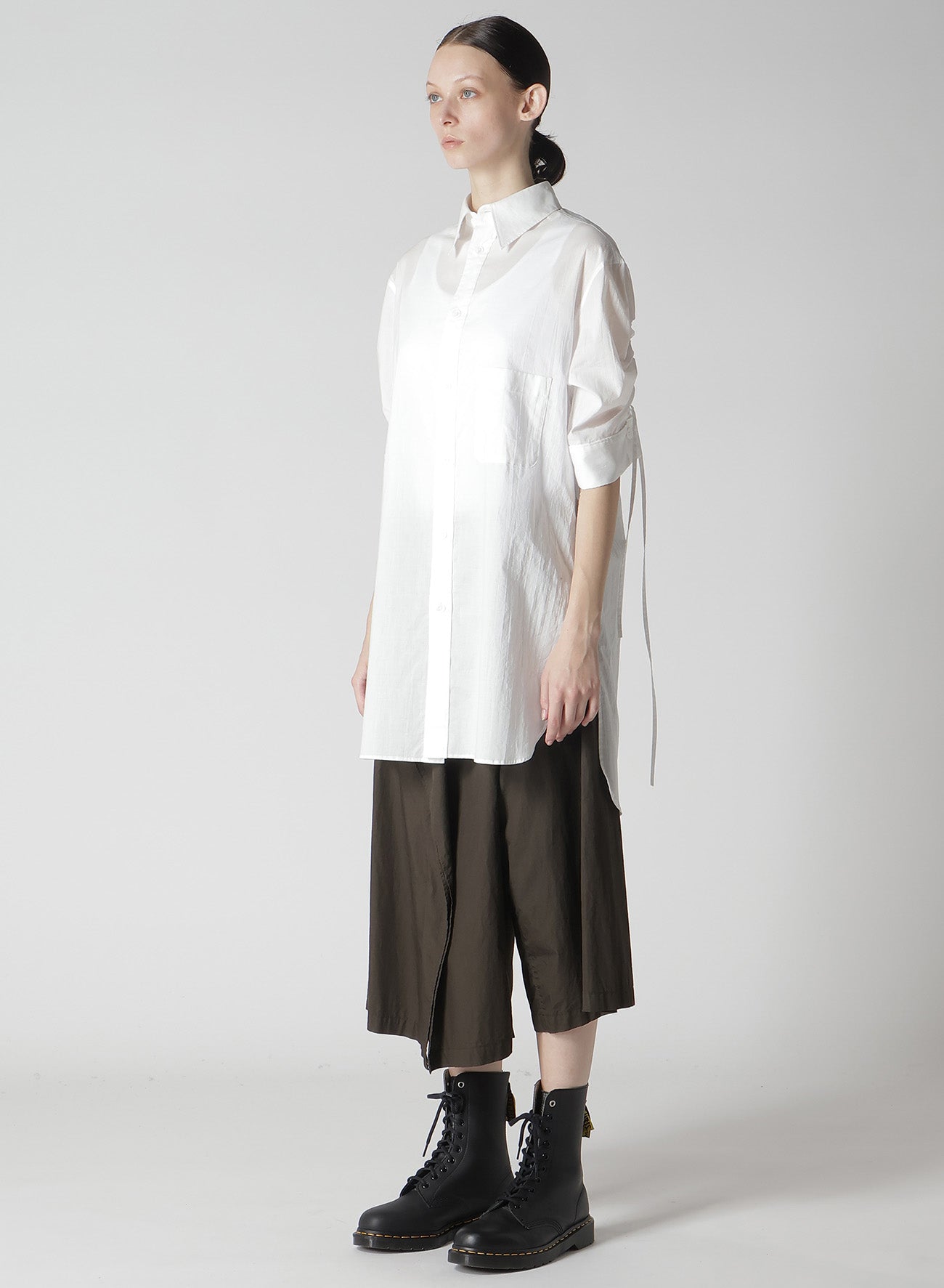 Cotton Lawn Shirring Sleeve Blouse - Women's Elegant Summer Top for Casual Wear, Office & Date Nights