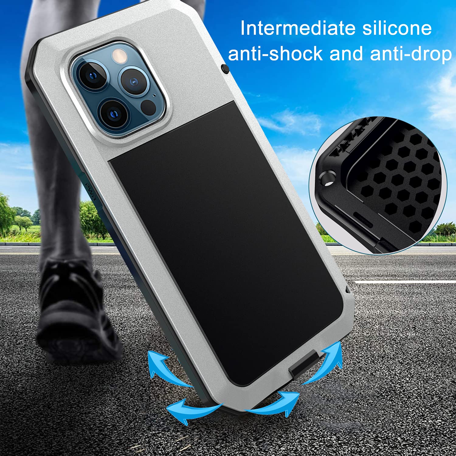Marrkey Heavy Duty Shockproof Armor Case for iPhone 13 Pro Max (6.7