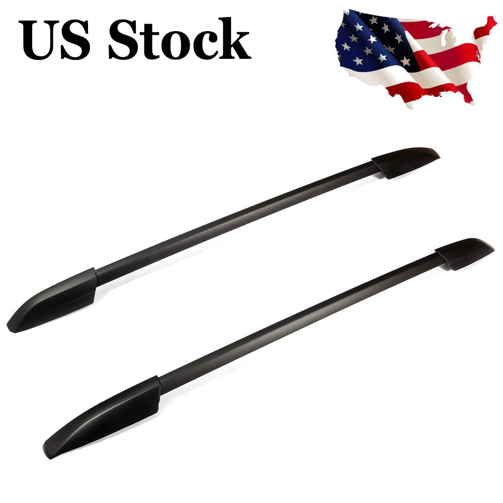 2008-2013 Toyota Highlander Roof Rack Cross Bars - Heavy Duty 150LBS Capacity Black Cargo Carrier for Kayak, Luggage & Outdoor Gear | Perfect for Camping, Road Trips & Adventure Travel