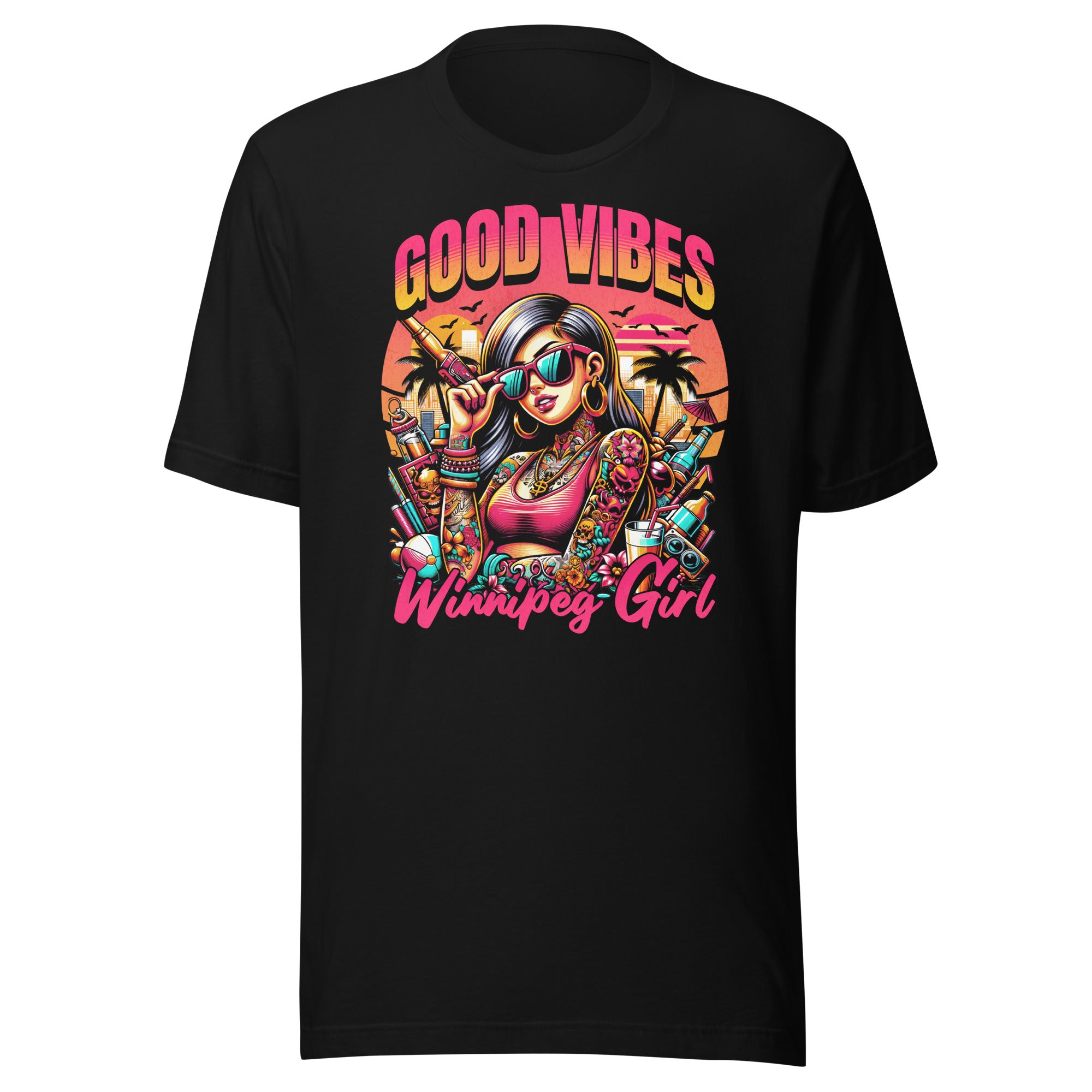 Unisex Winnipeg Girl Graphic T-Shirt - Soft Cotton Tee for Men & Women - Perfect for Casual Wear, Street Style & Everyday Outfits
