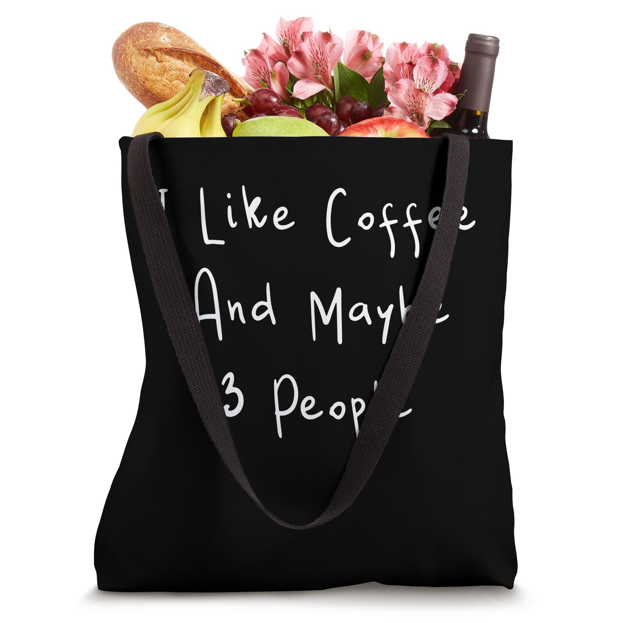Funny Coffee Lover Tote Bag - Drink Coffee Read Books Design - Perfect for Book Lovers & Coffee Enthusiasts - Great for Grocery Shopping, Beach Trips & Daily Use