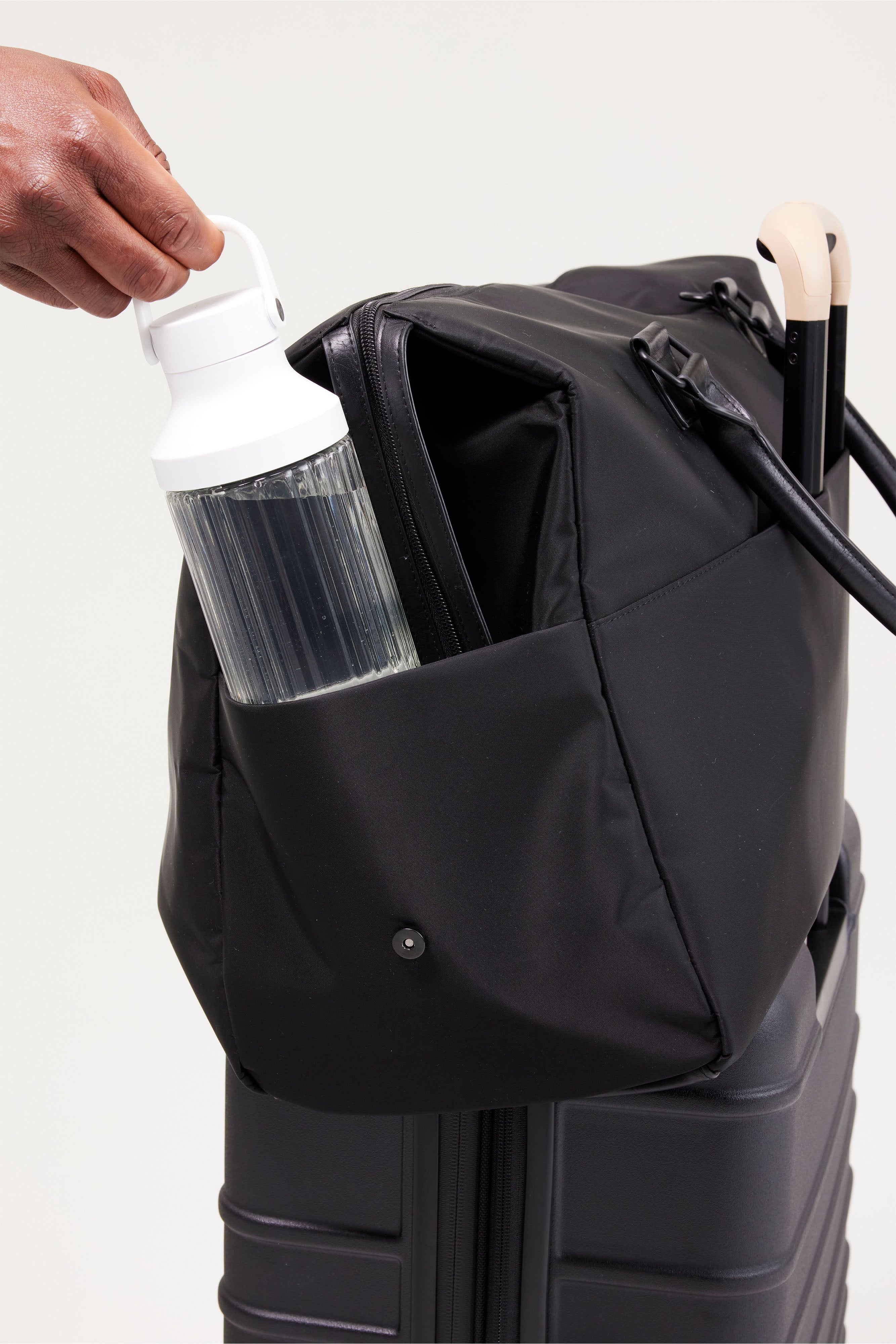 Premium Black Commuter Duffle Bag - Waterproof Travel & Gym Backpack for Men & Women | Perfect for Business Trips, Workouts & Weekend Getaways