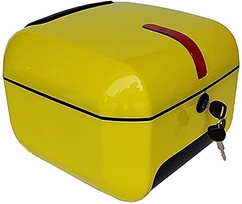 Waterproof Motorcycle Trunk & Helmet Bag - Dual Use Tail Box Seat Backpack for Motorbikes | Yellow | Perfect for Commuting, Touring & Storage