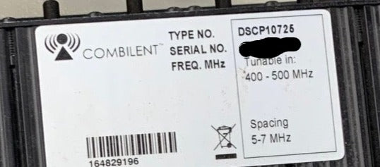 Motorola Combilent DSCP10725 400-500 MHz UHF Duplexer for Two-Way Radio Communication - Ideal for Public Safety, Commercial & Industrial Use