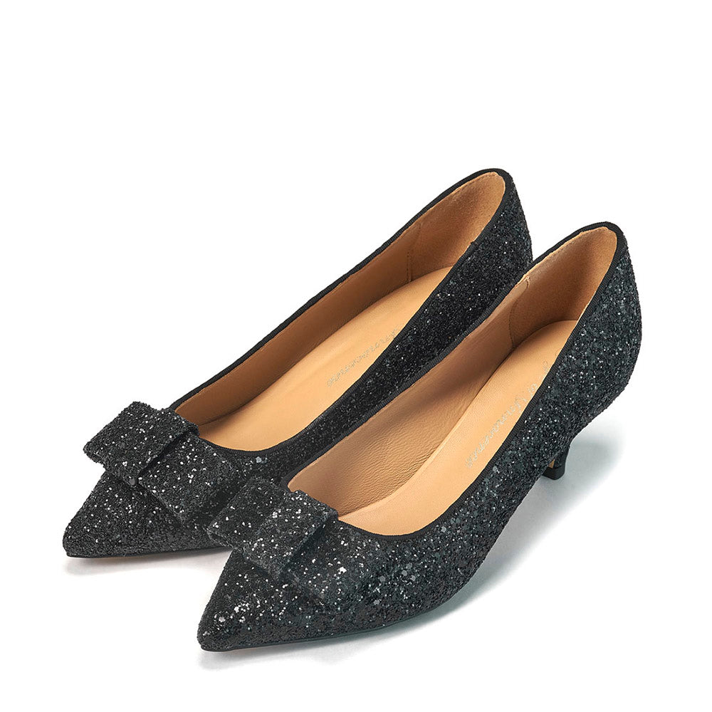 Jacqueline Glitter Black Handbag - Elegant Evening Clutch for Women | Perfect for Parties, Weddings & Special Occasions