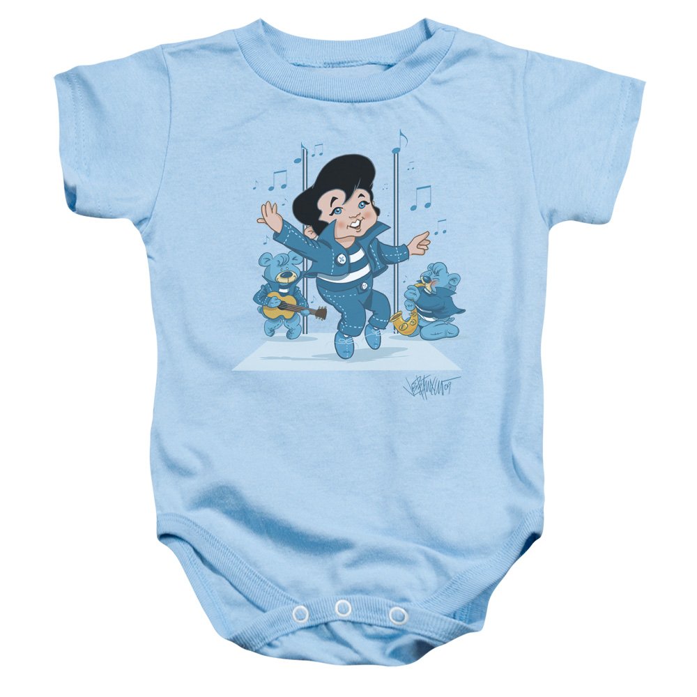 Elvis Presley Boys' Baby Bodysuit - Blue Jailhouse Rocker Outfit for Infants & Toddlers | Perfect for Concerts, Halloween Costumes & Photo Shoots