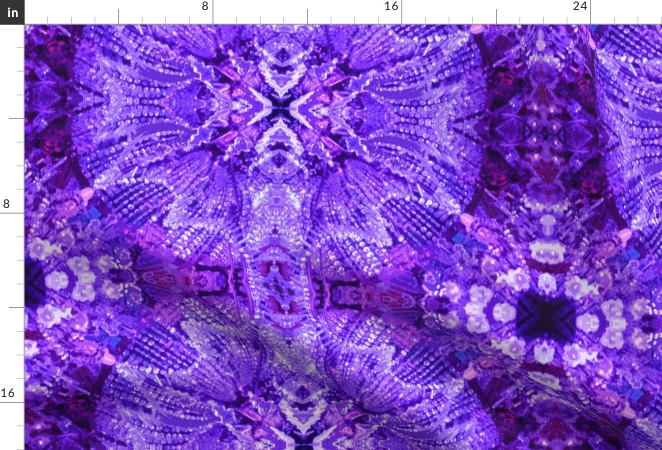 Dark Purple Crystal Printed Upholstery Velvet Fabric by The Yard - Premium Spoonflower Fabric for Home Decor, Furniture Upholstery & Apparel | Perfect for Curtains, Sofas, Dresses & DIY Crafts