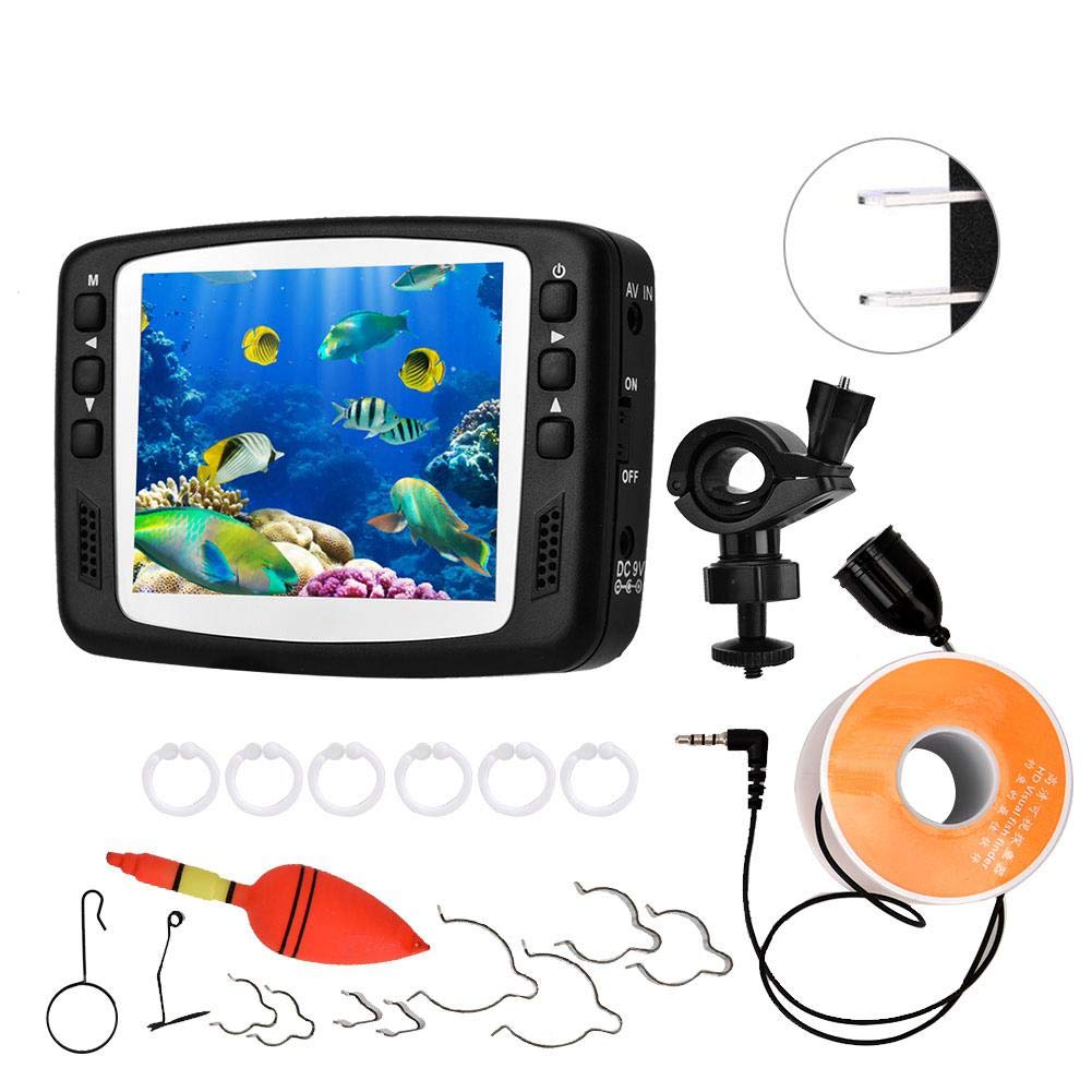 **3.5 Inch HD Underwater Fishing Camera with IR Night Vision & LED Light - 100-240V Waterproof Fish Finder for Lake, Ocean & Ice Fishing - Perfect for Anglers & Marine Exploration**