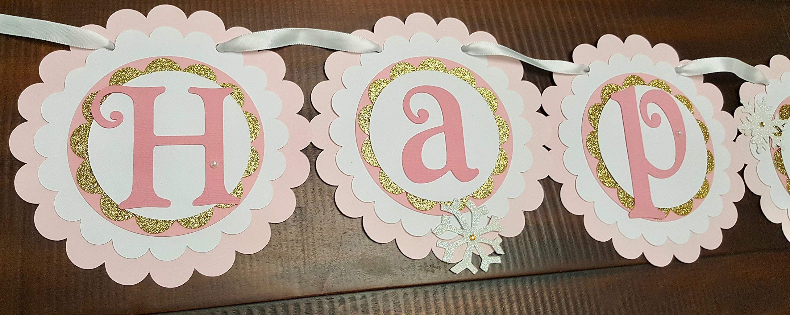 Winter Onederland Birthday Party Banner - 1st Birthday Decorations for Boys & Girls - Perfect for Winter Themed Baby Showers, Nursery Decor, and Birthday Celebrations
