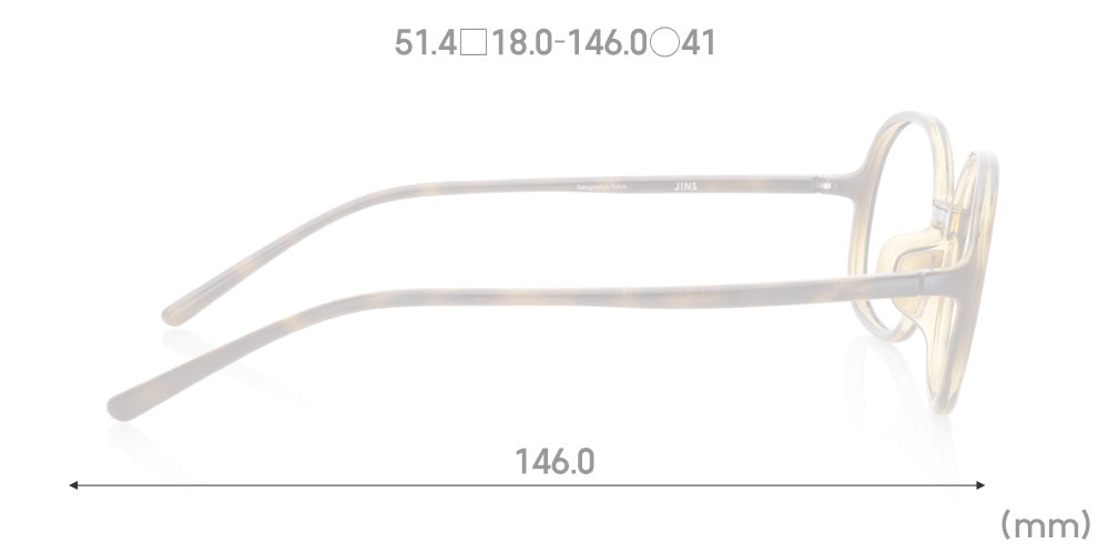 JINS Design Project x Ronan&Erwan Bouroullec SUGATA O 86 Eyeglasses - Lightweight Titanium Frame with Anti-Reflective Lenses for Work, Reading & Fashion (Perfect for Office Professionals & Style Enthusiasts)